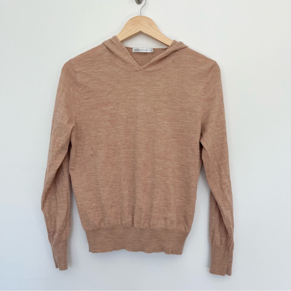Peter Millar Womenswear Excursionist Flex Popover Hoodie Merino Wool Light Sz M